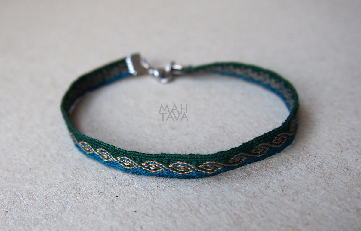 silk woven bracelet